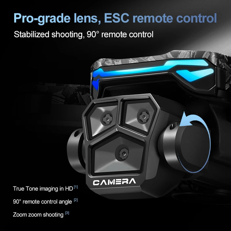 D13 4K Triple-Camera Drone – 5G WiFi Brushless Quadcopter