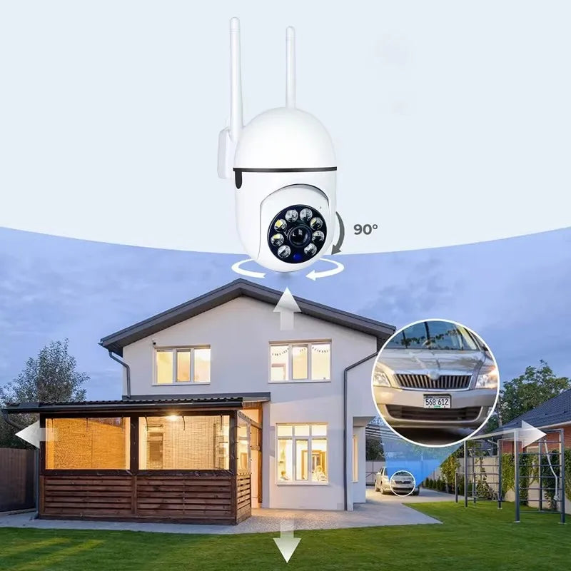 8MP WiFi PTZ Security Camera – 4X Zoom & Two-Way Audio