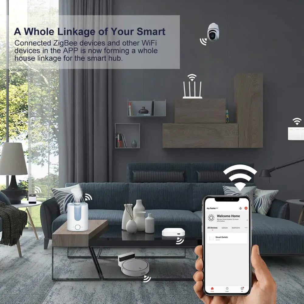 Tuya ZigBee 3.0 Smart Hub – Wireless/Wired Gateway
