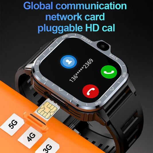 PGD Android Smart Watch – Dual Camera 4G GPS NFC Watch for Men