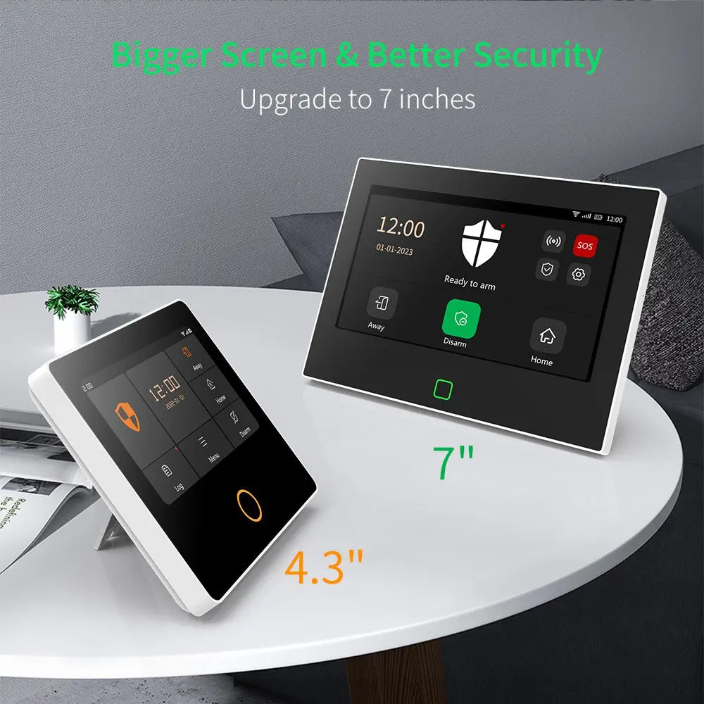 7" Wireless Home Alarm System – WiFi 4G Tuya Smart Kit