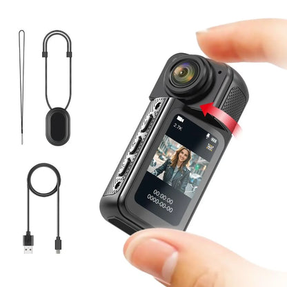 AMORUS Mini 2.7K Thumb Cam – WiFi Pocket Sport Camera