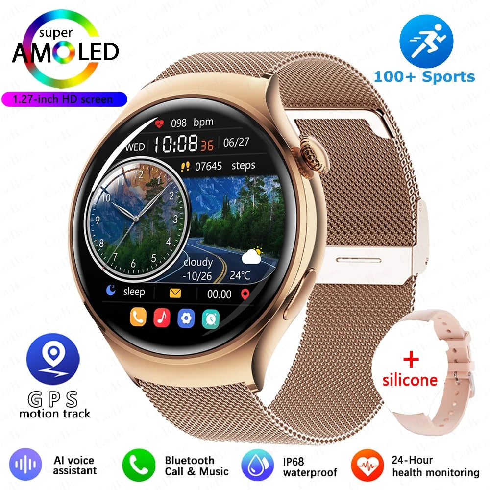 2025 GPS NFC Smartwatch – Bluetooth Call & Health Tracker for Women