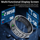 R12 Smart Ring – Touch Display & Wireless Charging Health Tracker
