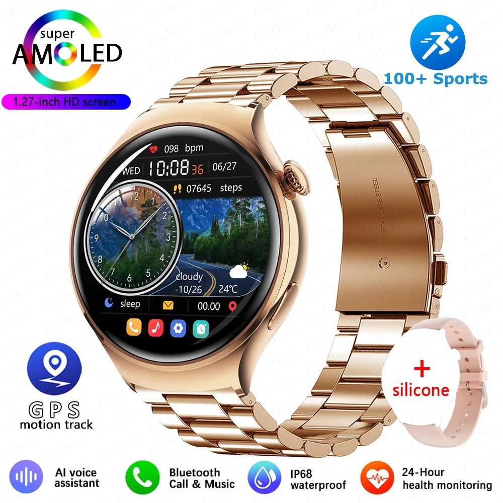 2025 GPS NFC Smartwatch – Bluetooth Call & Health Tracker for Women