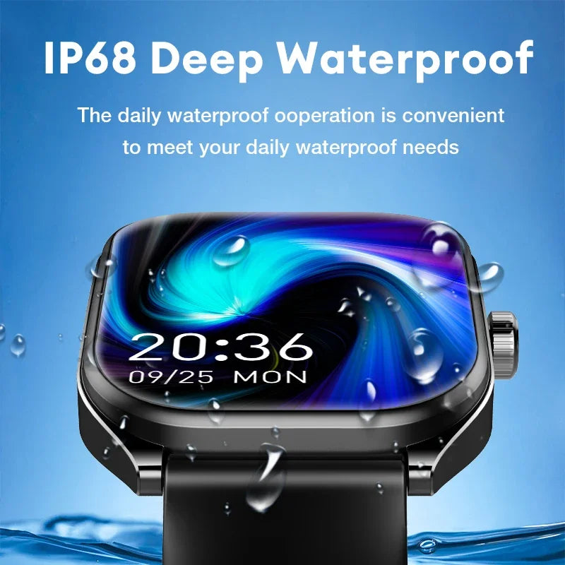 2.01" AMOLED Smart Watch – Bluetooth Call & Fitness Tracker