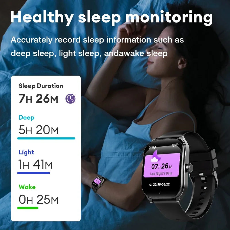 2.01" AMOLED Smart Watch – Bluetooth Call & Fitness Tracker