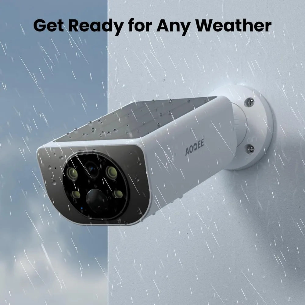 2K Wireless Outdoor Security Camera – AI Motion & Solar Powered