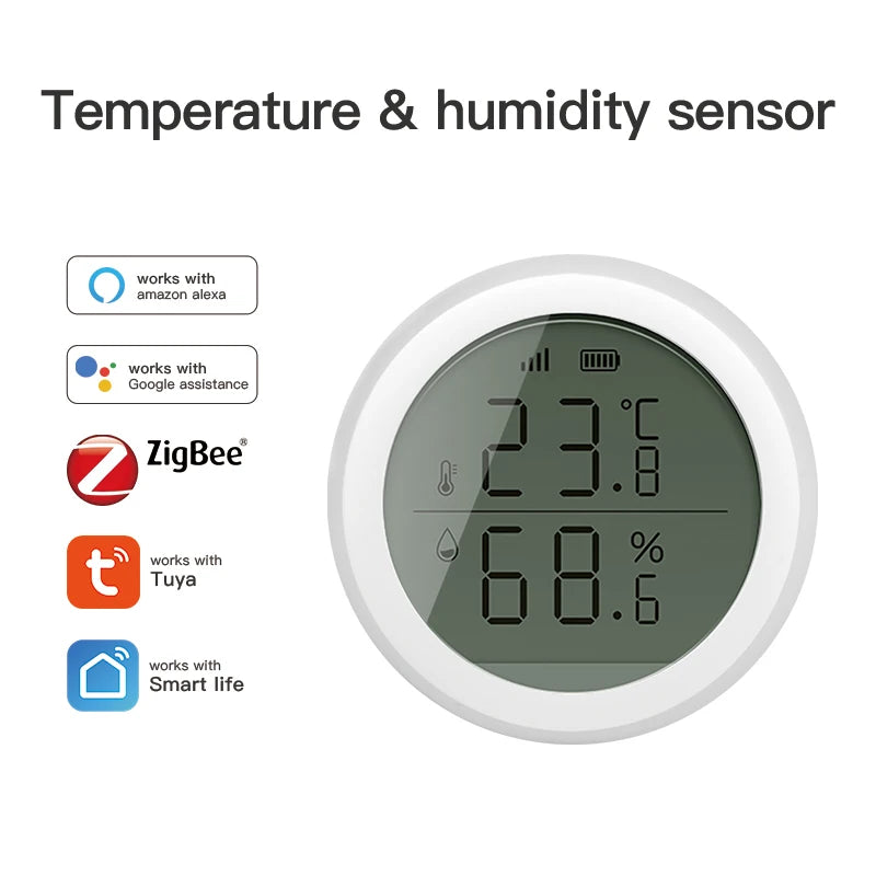 Tuya ZigBee Temperature & Humidity Sensor – Smart Indoor Thermometer