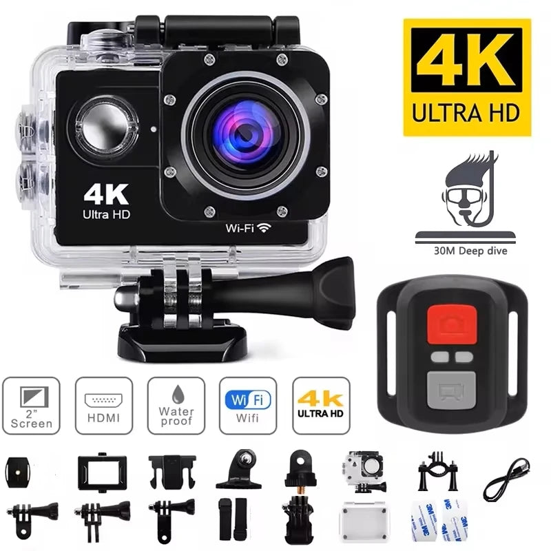 4K Action Camera – WiFi Waterproof Sport Cam
