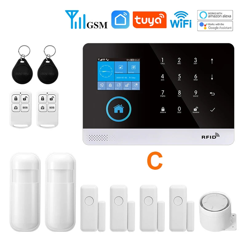 PG103 Home Alarm System – Wireless GSM WiFi Security