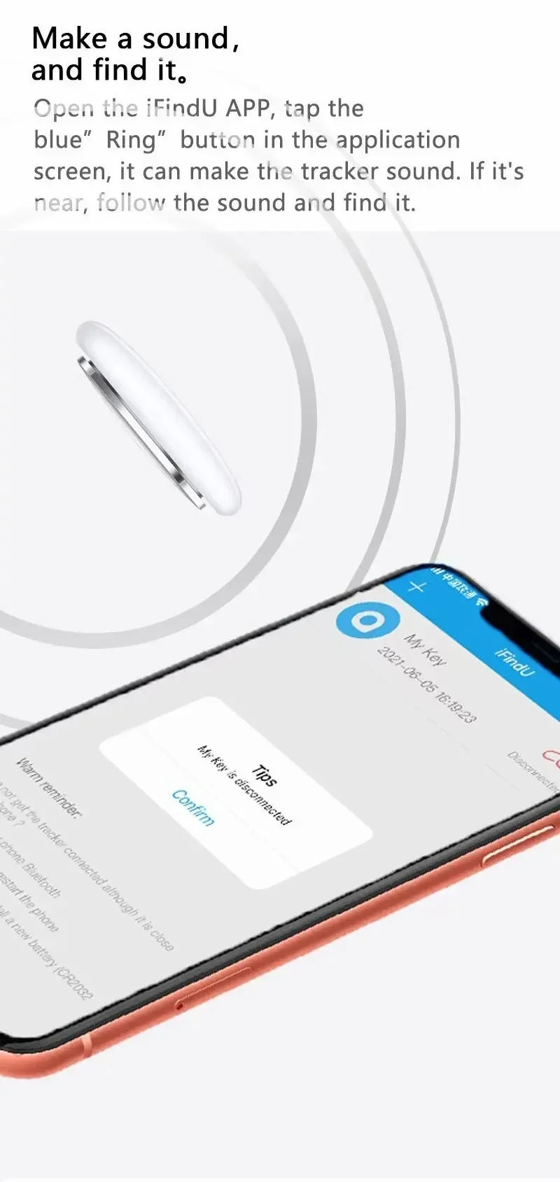 Mini Bluetooth Tracker – Anti-Lost Finder for Pets & Kids