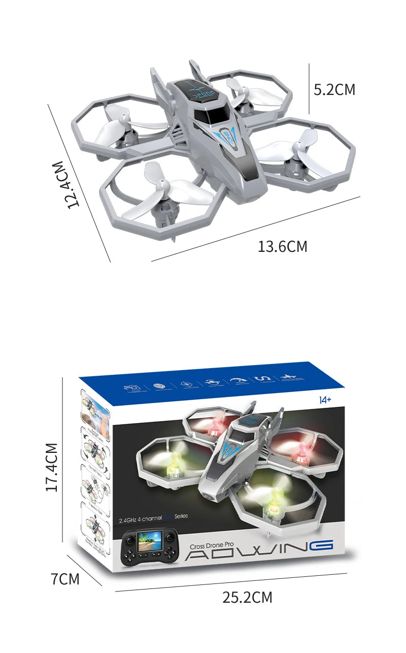 JHD JJRC H118 Pro Drone with LED Lights & Multi-Speed Control