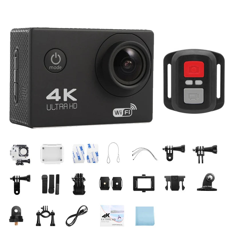4K Action Camera – WiFi Waterproof Sport Cam