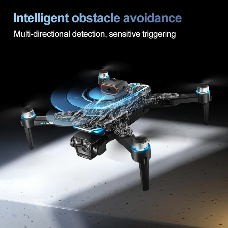 D13 4K Triple-Camera Drone – 5G WiFi Brushless Quadcopter