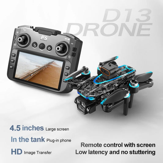 D13 4K Triple-Camera Drone – 5G WiFi Brushless Quadcopter