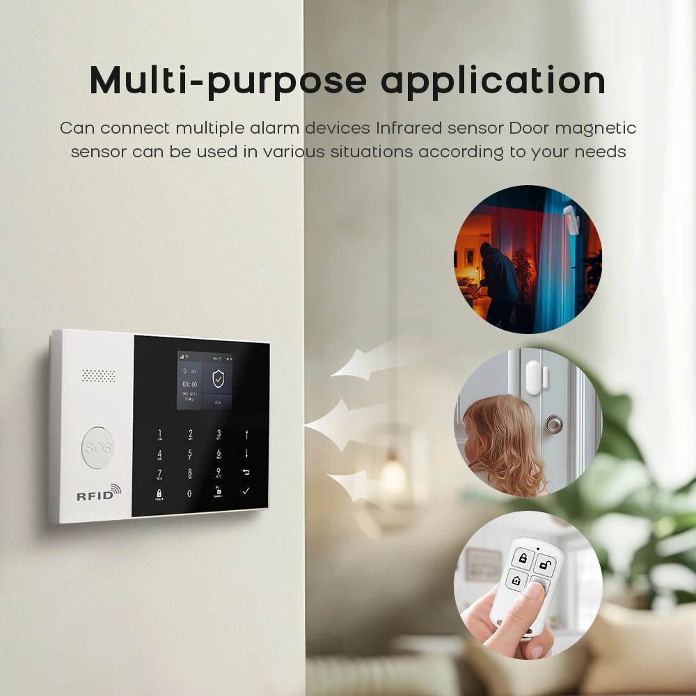 Tuya GSM WiFi Home Alarm – Smart Wireless Security System