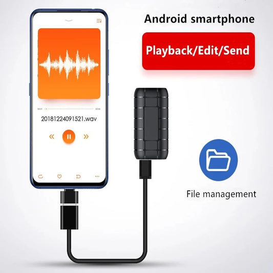 Mini Voice Activated Recorder – 500H Digital Dictaphone