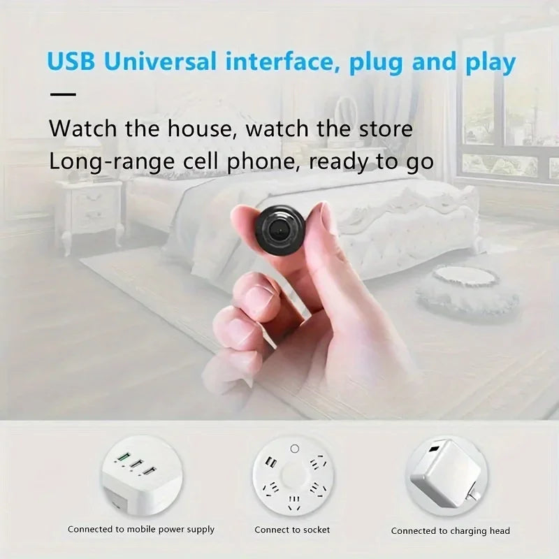 1080P Mini WiFi Security Camera – Indoor Baby Monitor