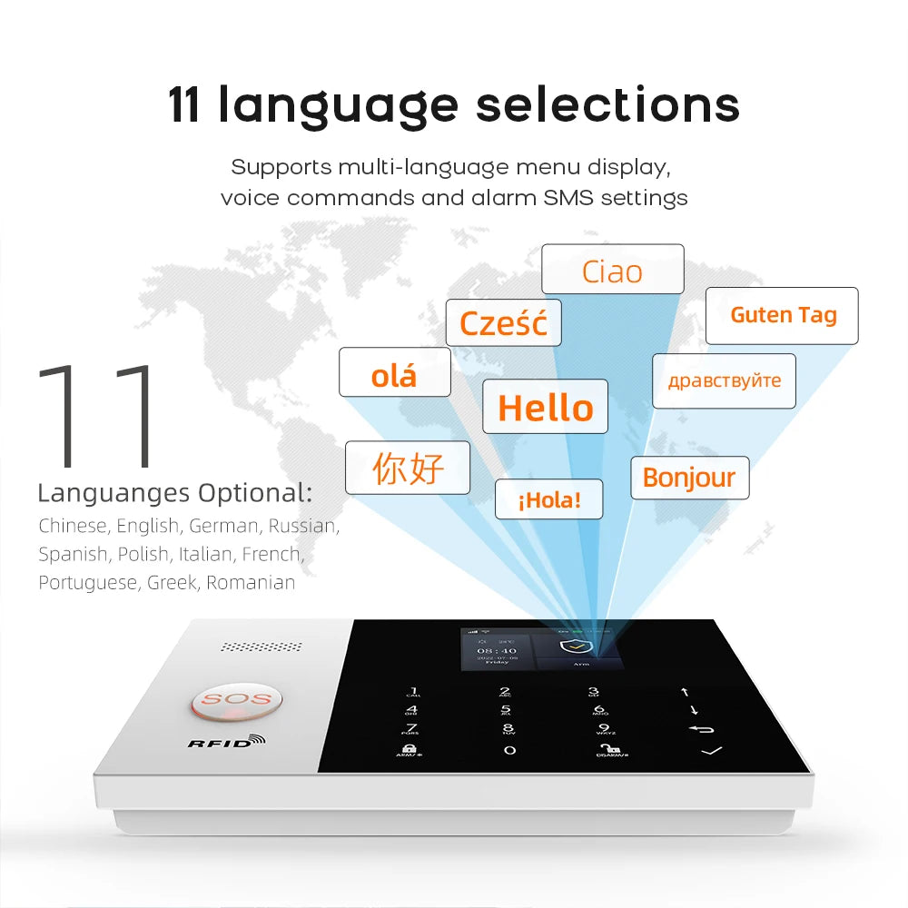 Tuya GSM WiFi Home Alarm – Smart Wireless Security System