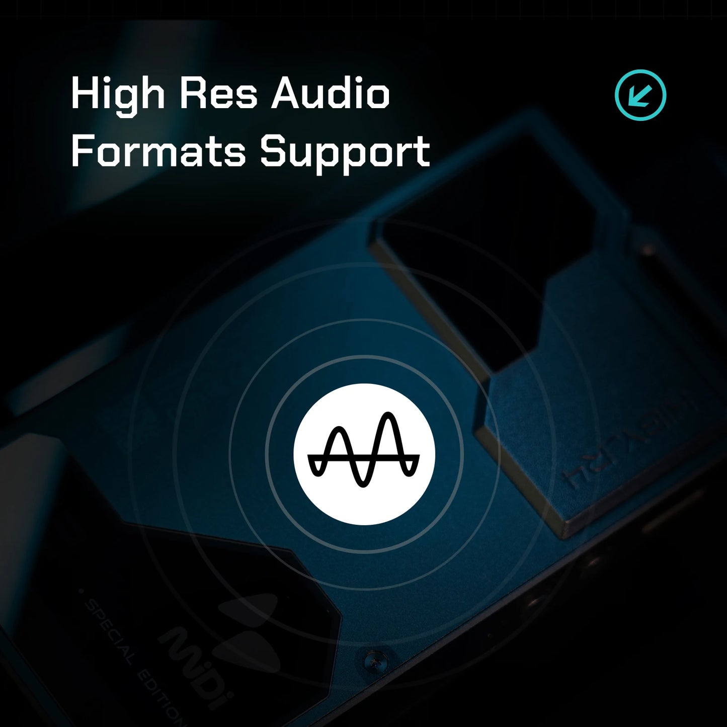 HiBy R4 MiDi HiFi Music Player – Quad DAC Android 12 Portable Audio System