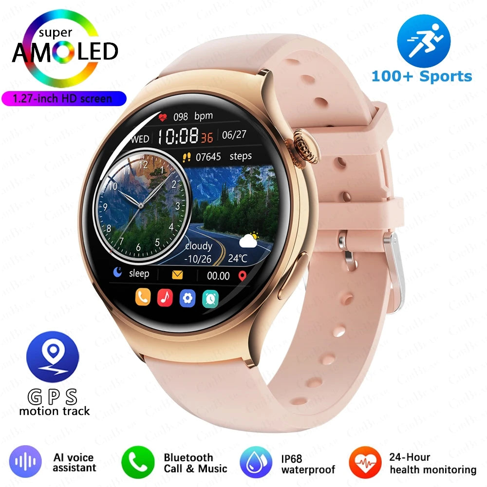 2025 GPS NFC Smartwatch – Bluetooth Call & Health Tracker for Women