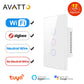 Tuya WiFi/Zigbee Smart Light Switch – Touch Wall Controller