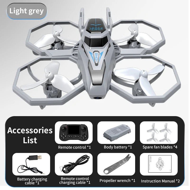 JHD JJRC H118 Pro Drone with LED Lights & Multi-Speed Control