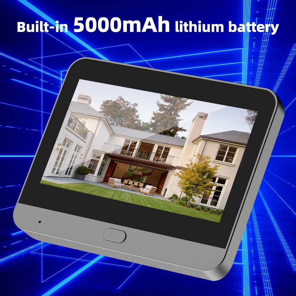 3MP Tuya WiFi Doorbell Camera – Smart Peephole with Motion Detection