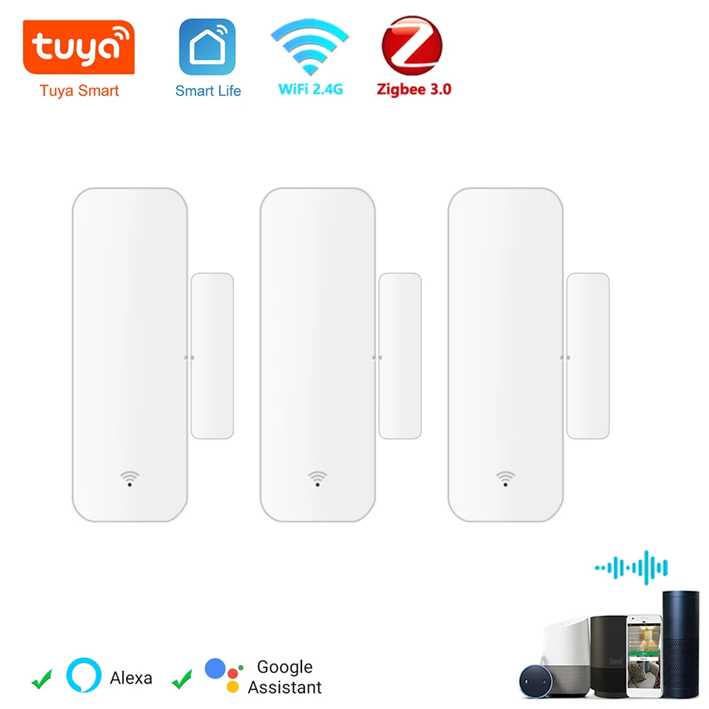 Tuya WiFi Zigbee Door Sensor – Smart Home Security Detector