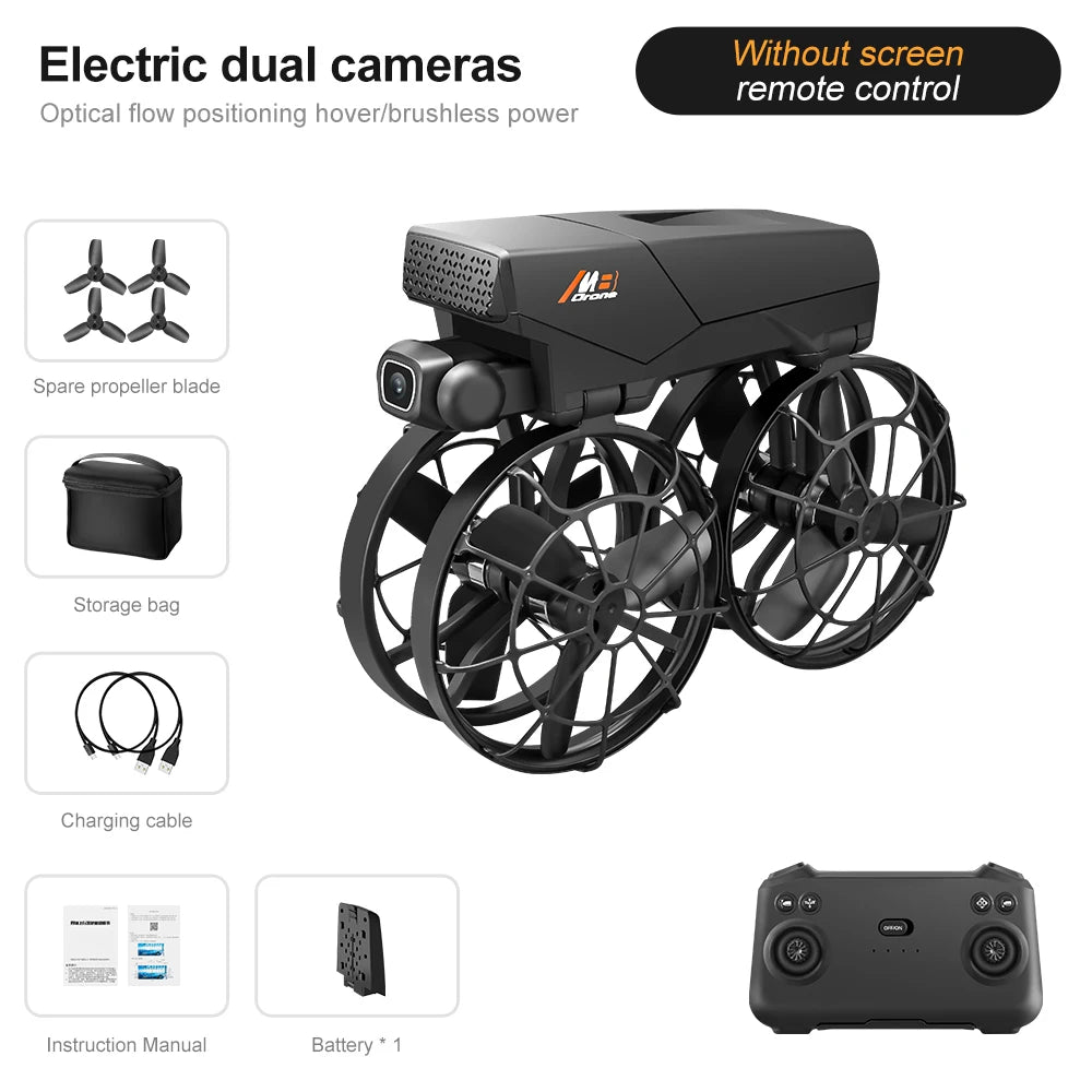 M8 Foldable Brushless Drone – HD Camera with Screen Remote