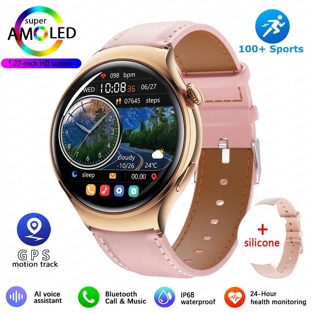 2025 GPS NFC Smartwatch – Bluetooth Call & Health Tracker for Women