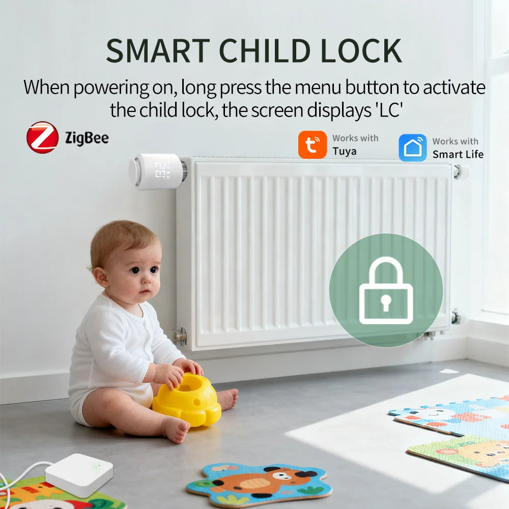 Tuya ZigBee TRV Radiator Valve – Smart Thermostatic Controller