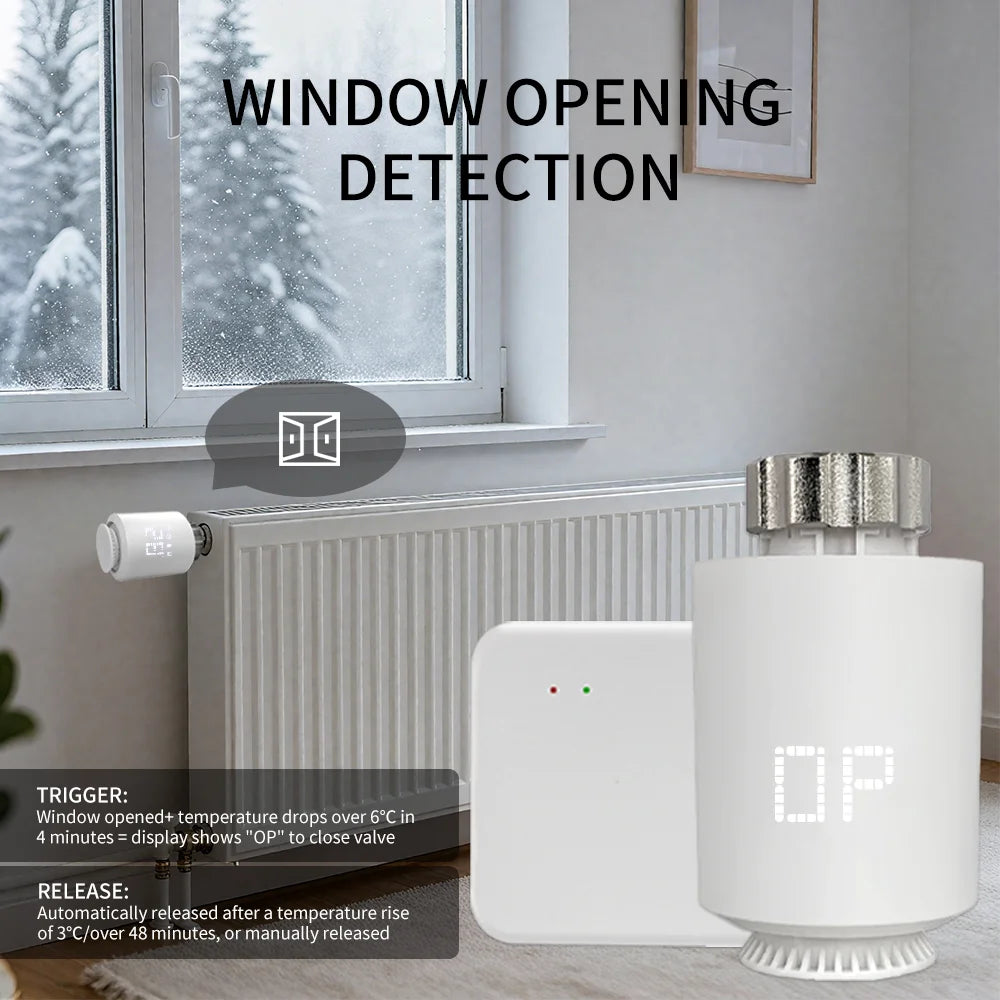 Tuya ZigBee TRV Radiator Valve – Smart Thermostatic Controller