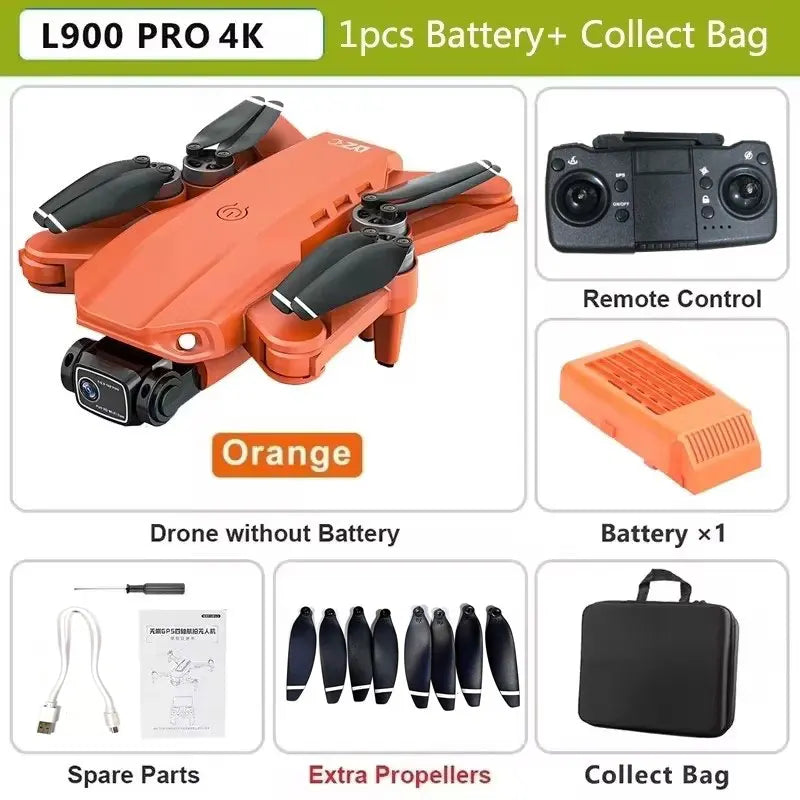 L900 Pro 4K GPS Drone – 5G WiFi Foldable Quadcopter