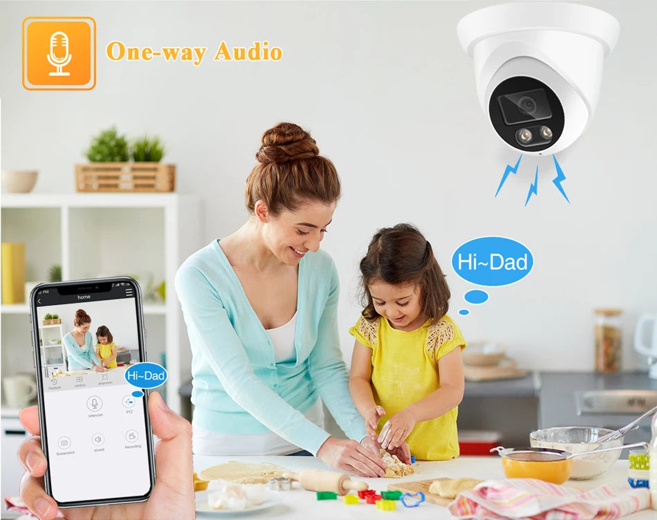 4K 8MP POE IP Camera – AI Color Night Vision CCTV