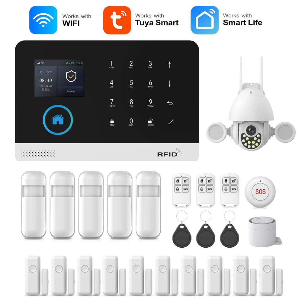 PG103 Home Alarm System – Wireless GSM WiFi Security