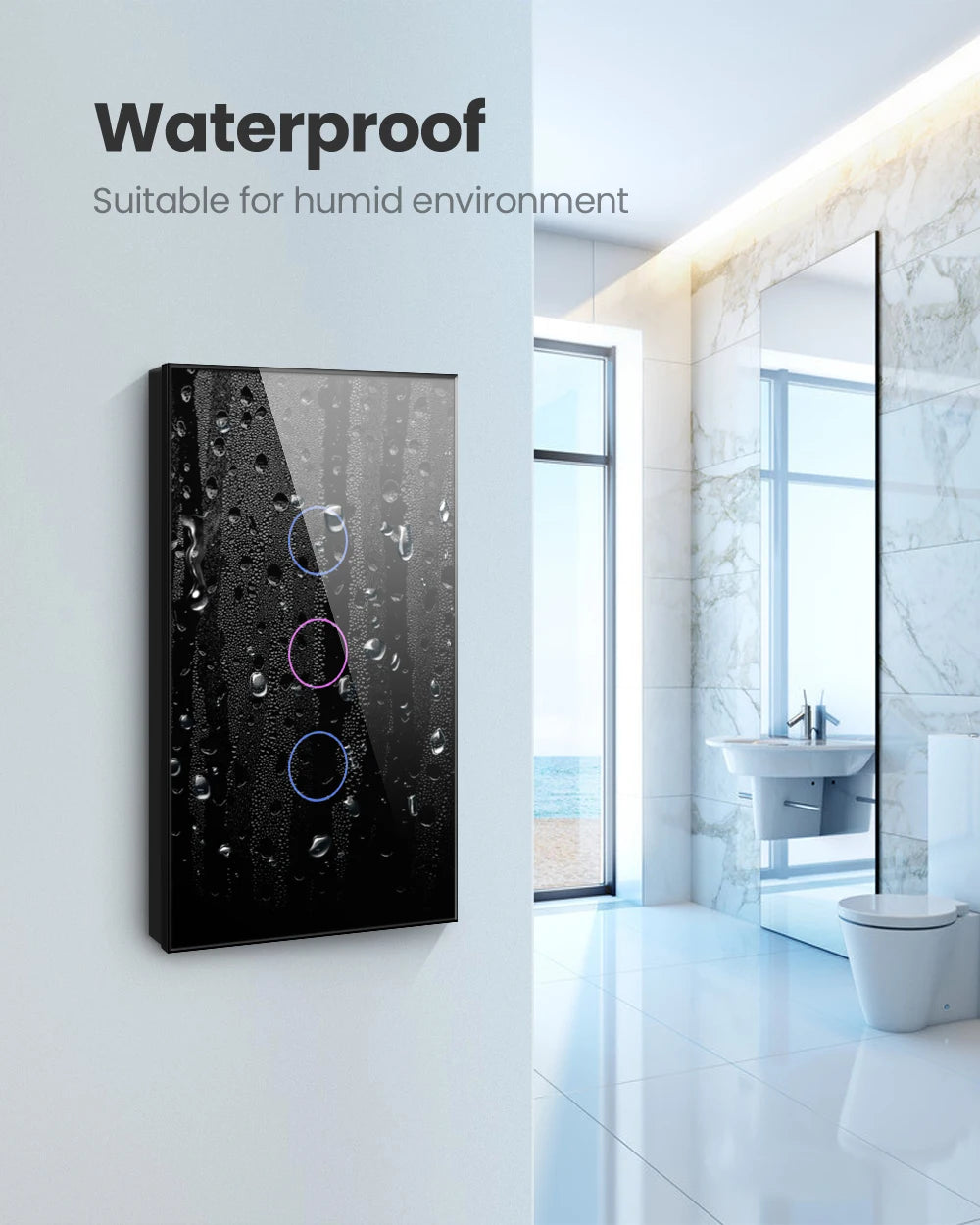 Tuya WiFi/Zigbee Smart Light Switch – Touch Wall Controller