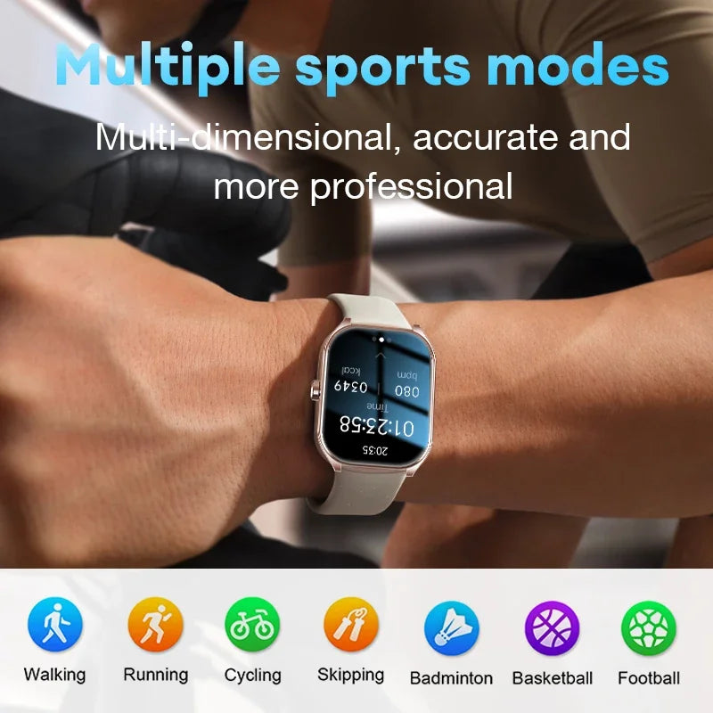 2.01" AMOLED Smart Watch – Bluetooth Call & Fitness Tracker