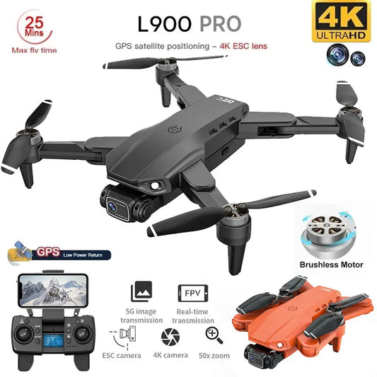 L900 Pro 4K GPS Drone – 5G WiFi Foldable Quadcopter