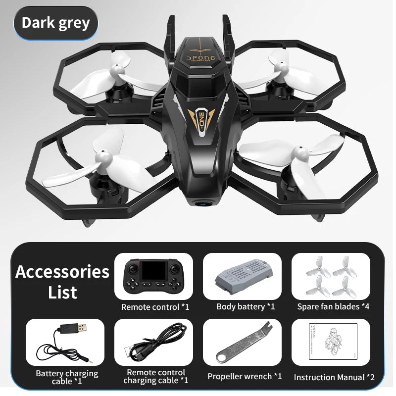 JHD JJRC H118 Pro Drone with LED Lights & Multi-Speed Control